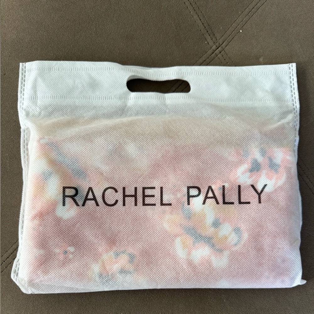 Rachel Pally Floral Foldover Clutch Orange Yellow Tassel Zip